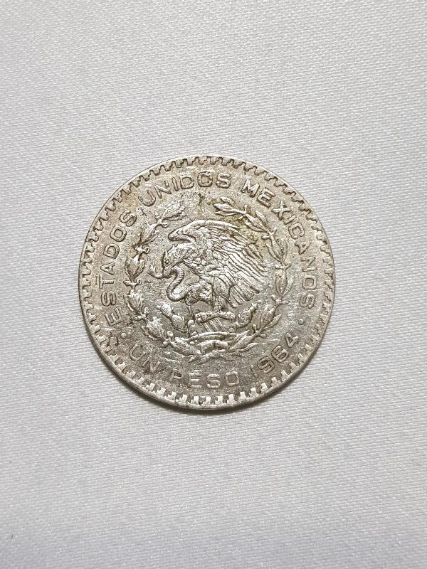 1964 MEKSİKA 1 PEZO GÜMÜŞ HATIRA PARA