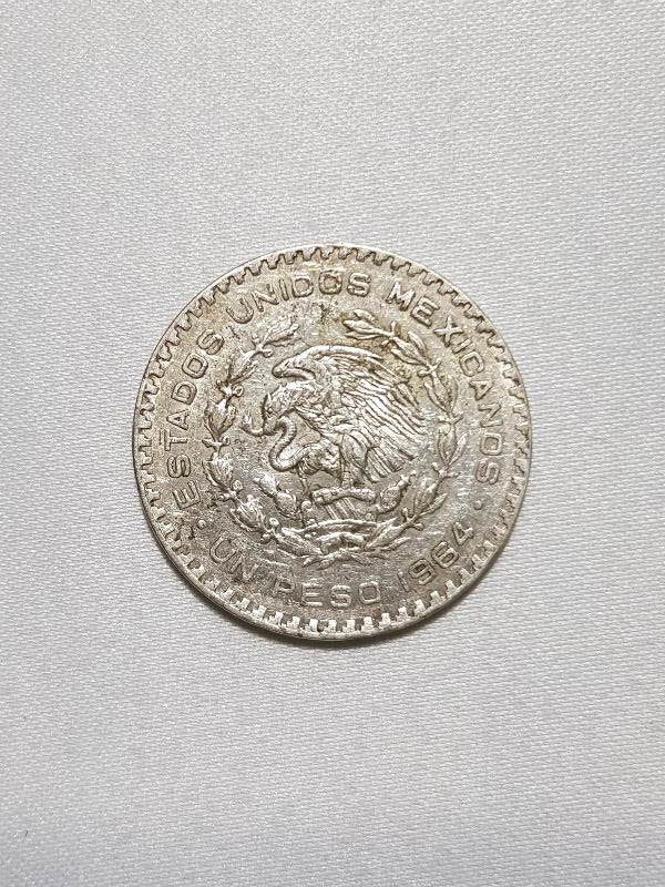1964 MEKSİKA 1 PEZO GÜMÜŞ HATIRA PARA