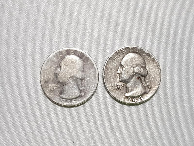 1935-1940 TARİHLİ GÜMÜŞ ÇEYREK DOLAR