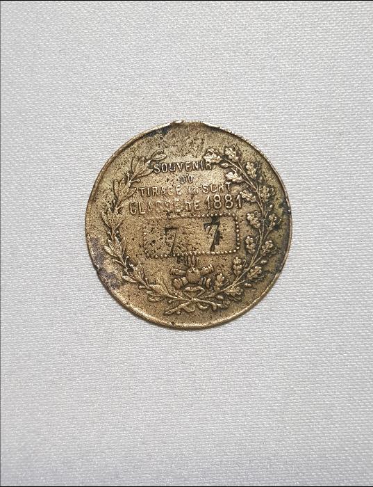 1881 TARİHLİ FRANSIZ MADALYA