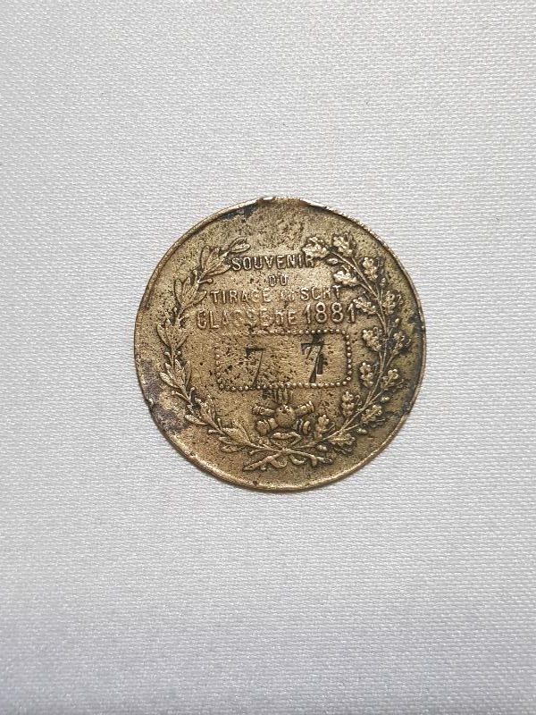 1881 TARİHLİ FRANSIZ MADALYA