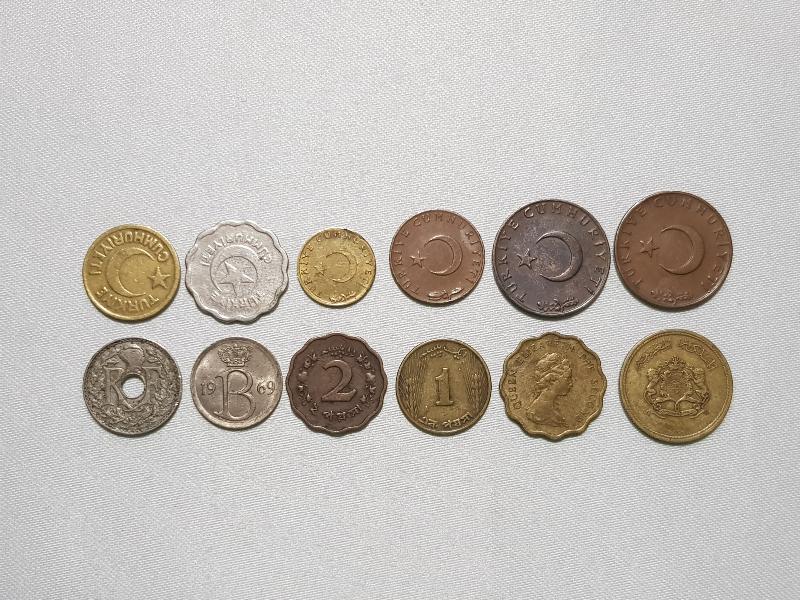 1 DÜZİNE MADENİ PARA