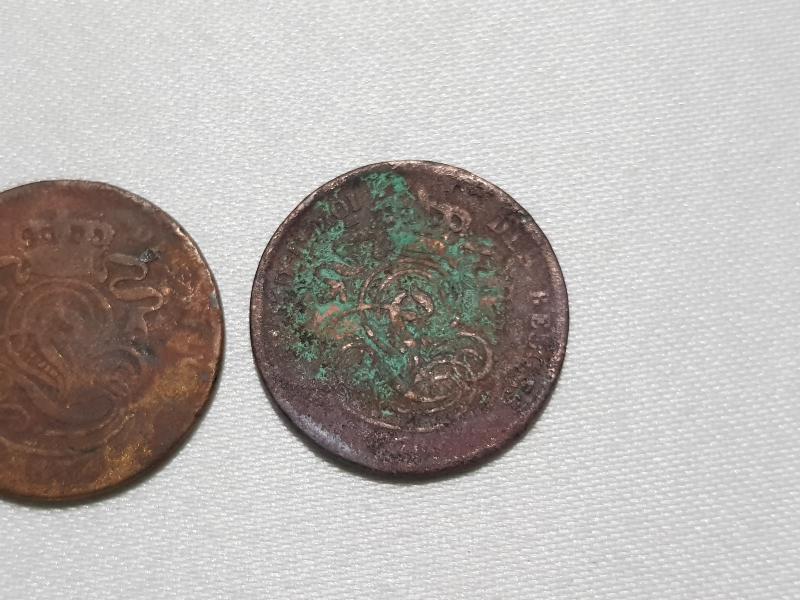 1870LERDEN İKİ ADET BELÇİKA 2 CENT