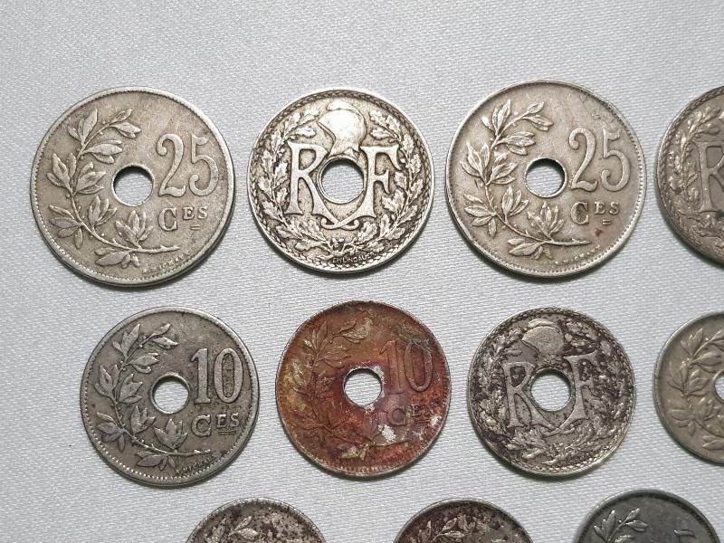 1904-1936 TARİHLERİ ARASINDA KULLANILMIŞ FRANSIZ MADENİ PARALARI LOTU