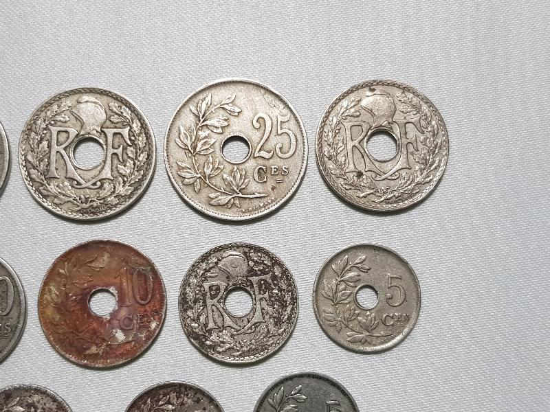 1904-1936 TARİHLERİ ARASINDA KULLANILMIŞ FRANSIZ MADENİ PARALARI LOTU