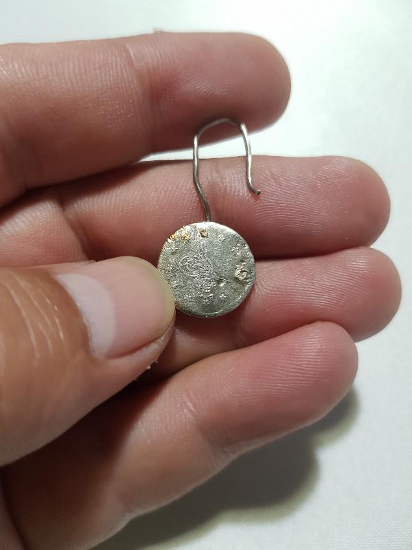 OSMANLI GÜMÜŞ PARALARDAN YAPILMIŞ KÜPE