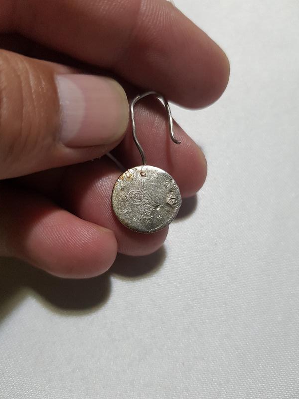 OSMANLI GÜMÜŞ PARALARDAN YAPILMIŞ KÜPE