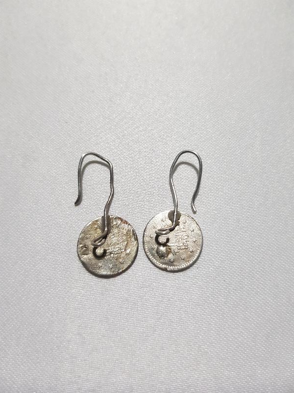 OSMANLI GÜMÜŞ PARALARDAN YAPILMIŞ KÜPE