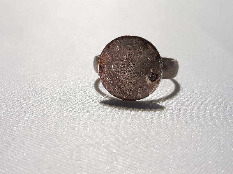 OSMANLI GÜMÜŞ PARALI YÜZÜK