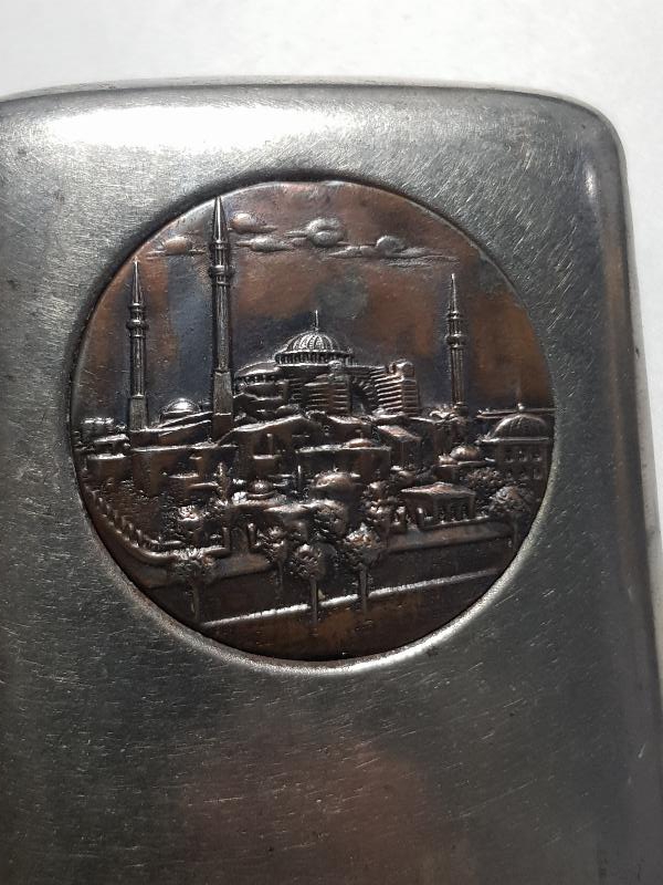 OSMANLI DÖNEMİ AYASOFYA CAMİ TEMALI TÜTÜN TABAKASI