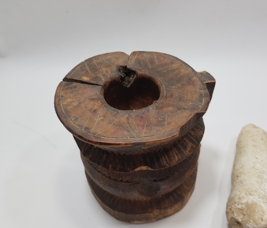 ORİJİNAL ELİYLE OSMANLI DÖNEMİ AHŞAP DİBEK