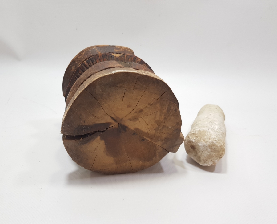 ORİJİNAL ELİYLE OSMANLI DÖNEMİ AHŞAP DİBEK