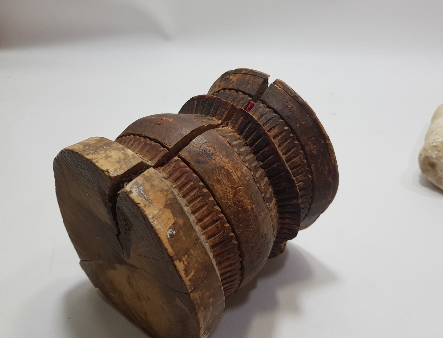 ORİJİNAL ELİYLE OSMANLI DÖNEMİ AHŞAP DİBEK