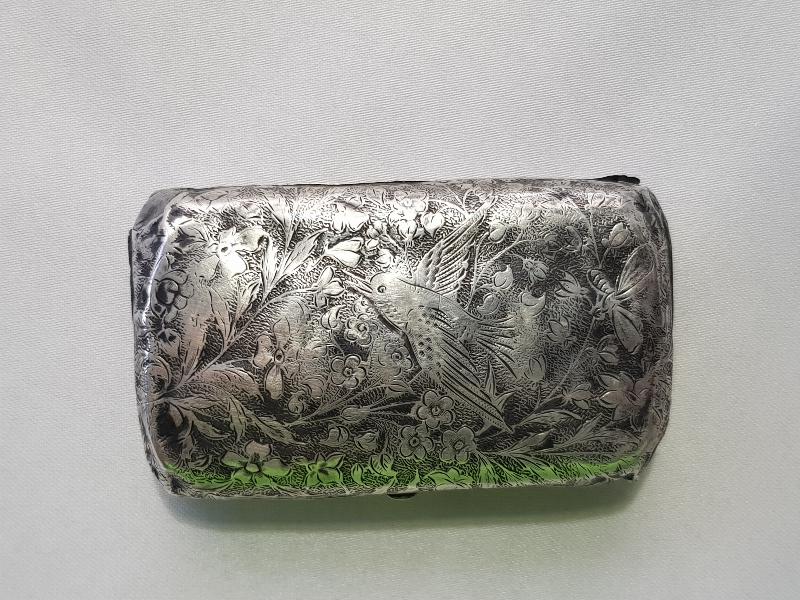 OSMANLI DÖNEMİ KALEM İŞÇİLİKLİ GÜMÜŞ SİGARA TABAKASI