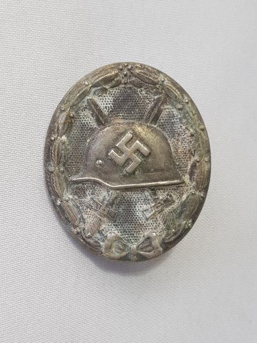 2. DÜNYA SAVAŞI KILIÇ MİĞFER GÖRSELLİ NAZİ ÖZEL BİRLİK BRÖVESİ