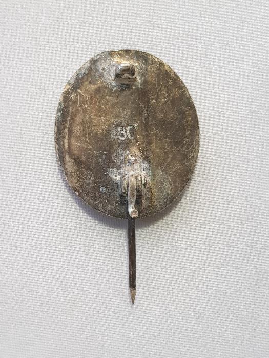 2. DÜNYA SAVAŞI KILIÇ MİĞFER GÖRSELLİ NAZİ ÖZEL BİRLİK BRÖVESİ