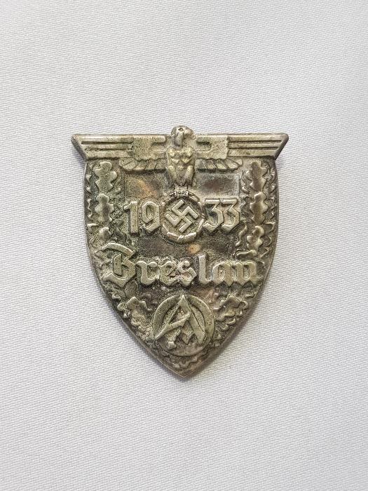 1933 BRESLAU YAZILI ÇOK NADİR ALMAN NAZİ PARTİ ÜYESİ BRÖVESİ