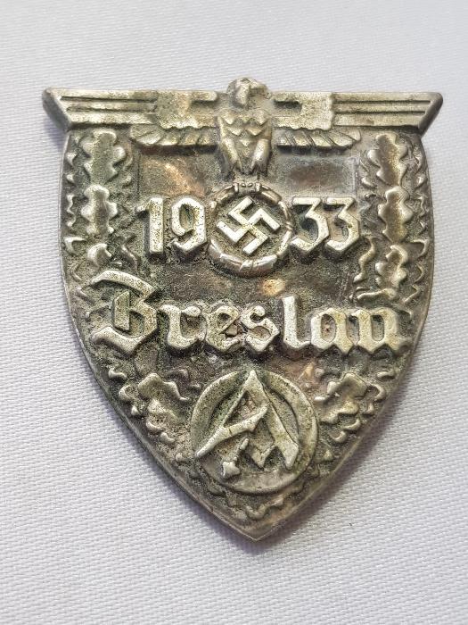 1933 BRESLAU YAZILI ÇOK NADİR ALMAN NAZİ PARTİ ÜYESİ BRÖVESİ