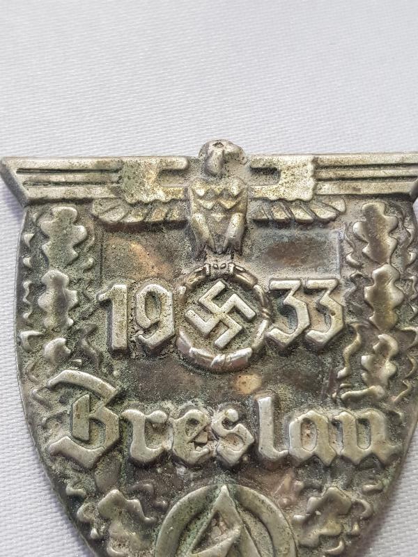 1933 BRESLAU YAZILI ÇOK NADİR ALMAN NAZİ PARTİ ÜYESİ BRÖVESİ