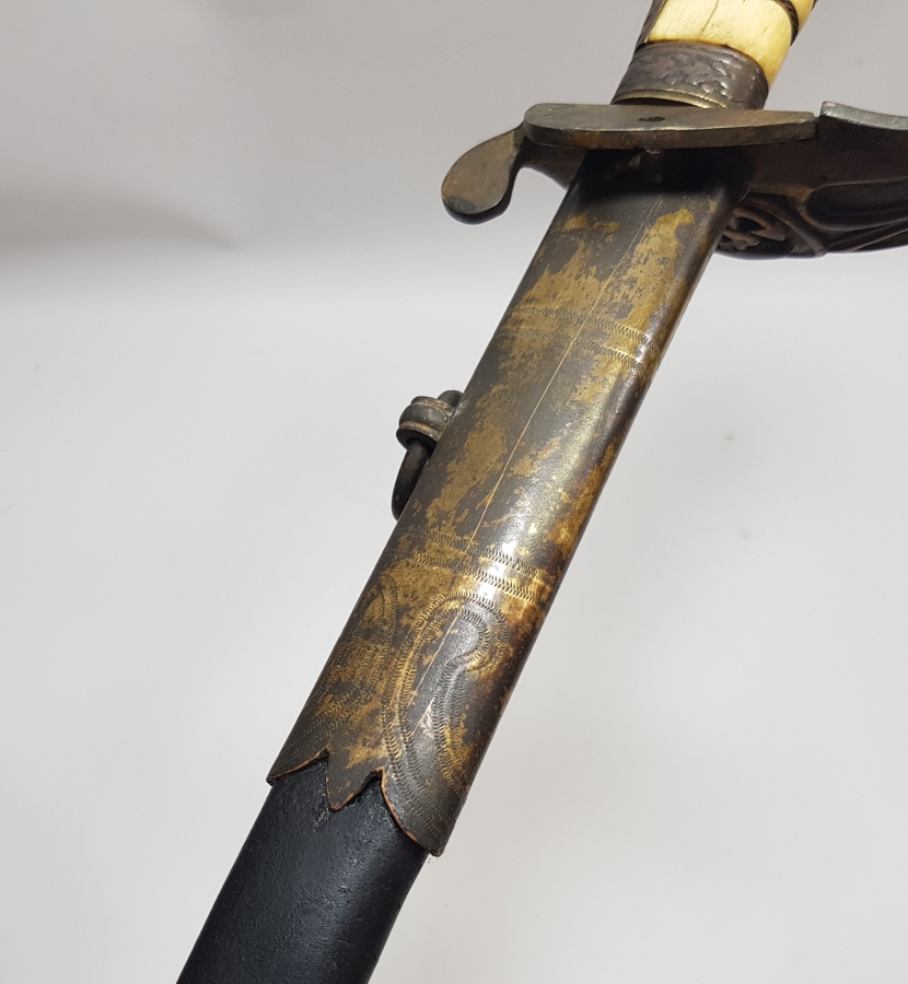 OSMANLI DÖNEMİ ASLAN BAŞLI DENİZCİ SUBAY KILICI