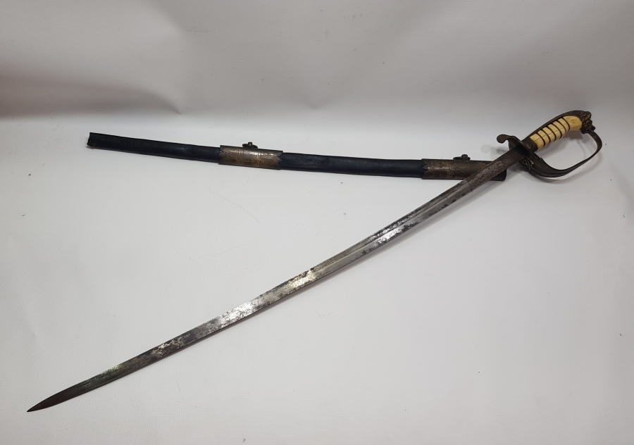 OSMANLI DÖNEMİ ASLAN BAŞLI DENİZCİ SUBAY KILICI