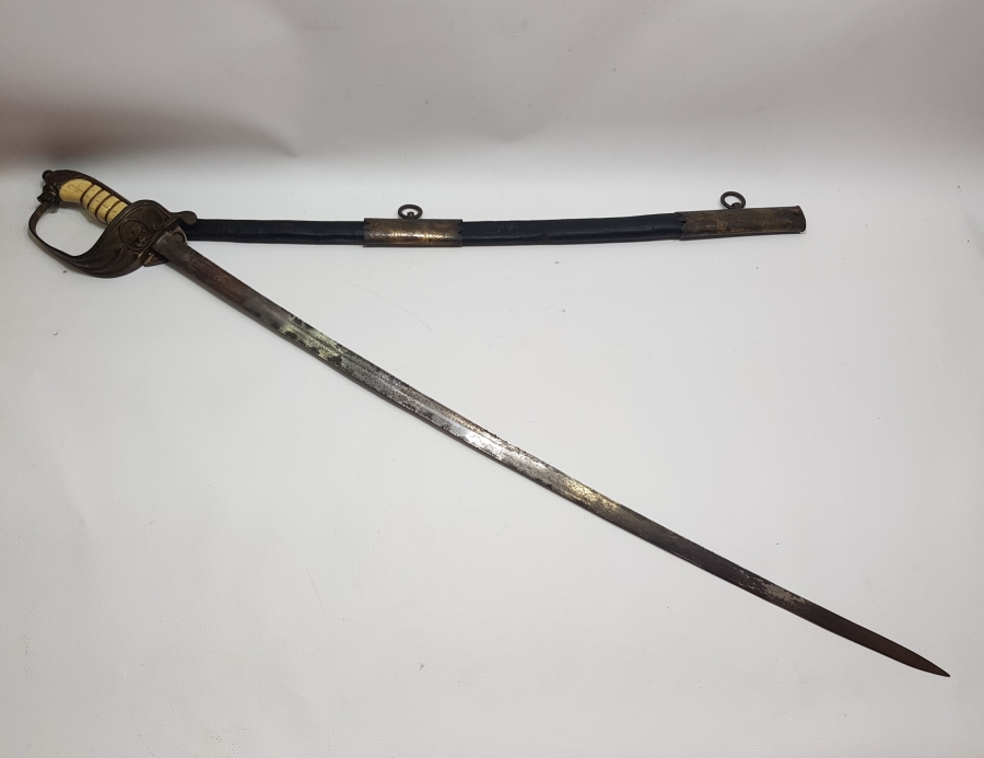 OSMANLI DÖNEMİ ASLAN BAŞLI DENİZCİ SUBAY KILICI