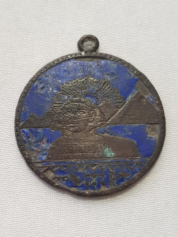 ANTİK MISIR TEMALI MİNELİ KOLYE UCU