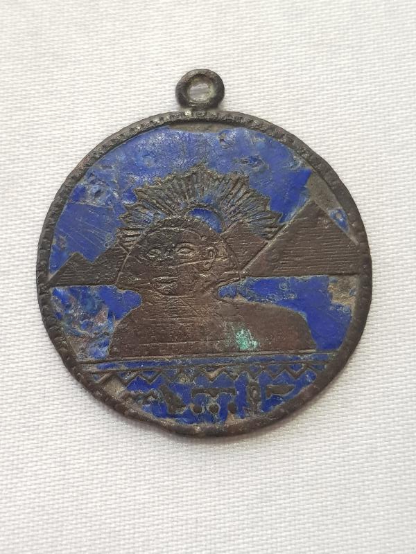 ANTİK MISIR TEMALI MİNELİ KOLYE UCU