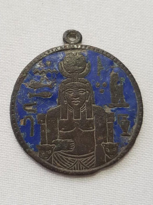 ANTİK MISIR TEMALI MİNELİ KOLYE UCU