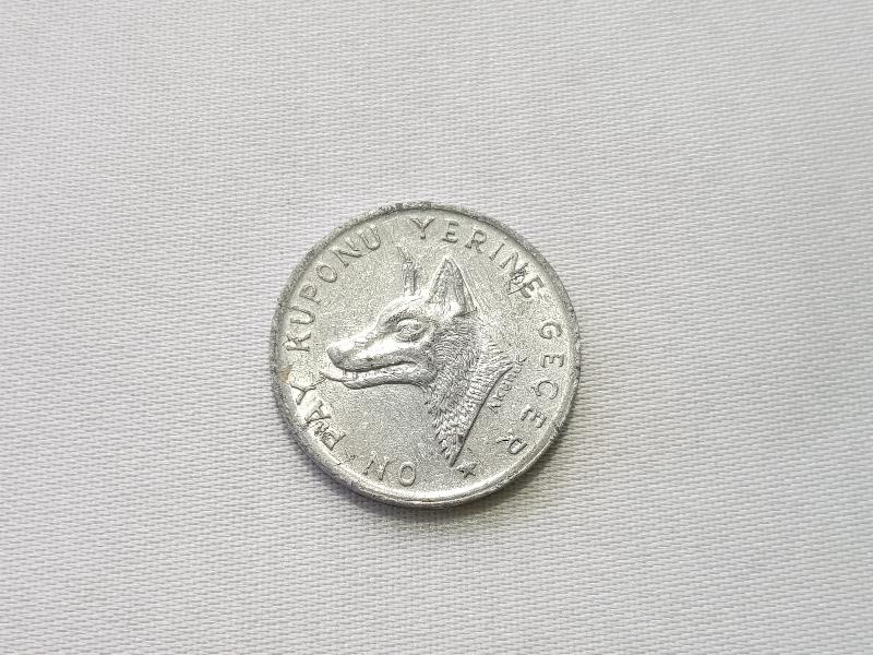 CUMHURİYET İLK DÖNEM 10 PAY KUPONU NADİR JETON