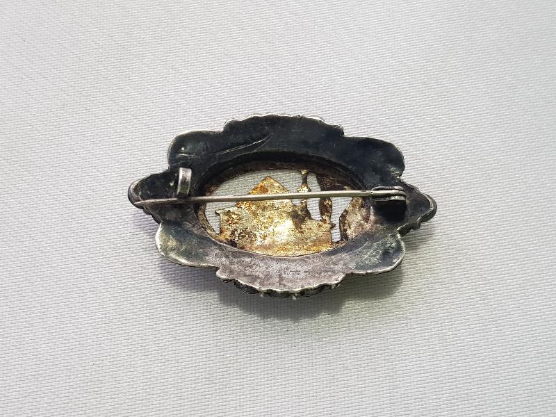 ALTIN MEVLANA CAMİ GÖRSELLİ GÜMÜŞ BROŞ