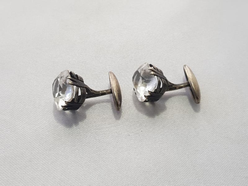 ANTİKA NECEF TAŞLI GÜMÜŞ KOL DÜĞMELER