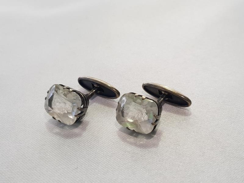 ANTİKA NECEF TAŞLI GÜMÜŞ KOL DÜĞMELER