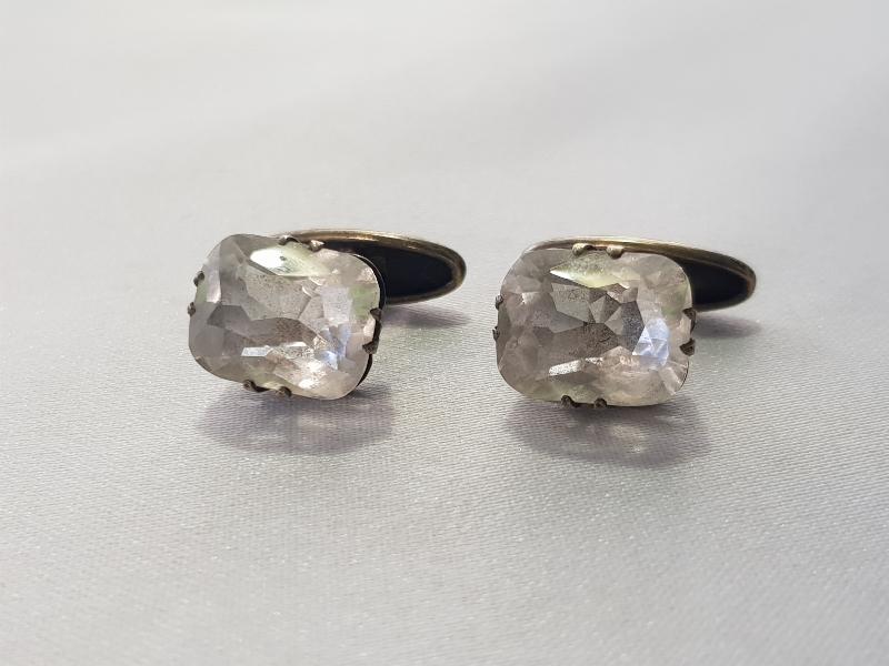 ANTİKA NECEF TAŞLI GÜMÜŞ KOL DÜĞMELER