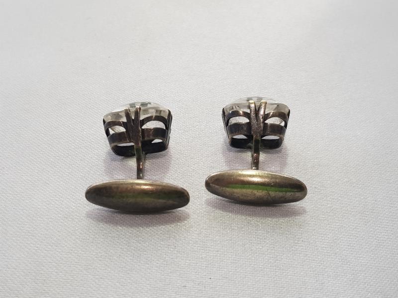 ANTİKA NECEF TAŞLI GÜMÜŞ KOL DÜĞMELER