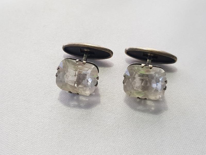 ANTİKA NECEF TAŞLI GÜMÜŞ KOL DÜĞMELER