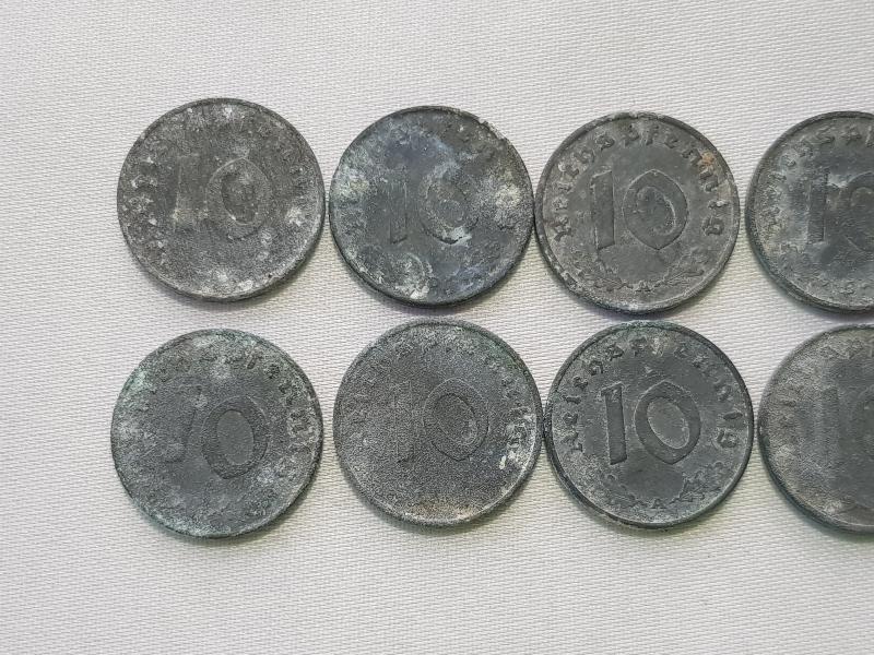 2. DÜNYA SAVAŞI NAZİ ALMANYASI 10 PFENNİG LOTU