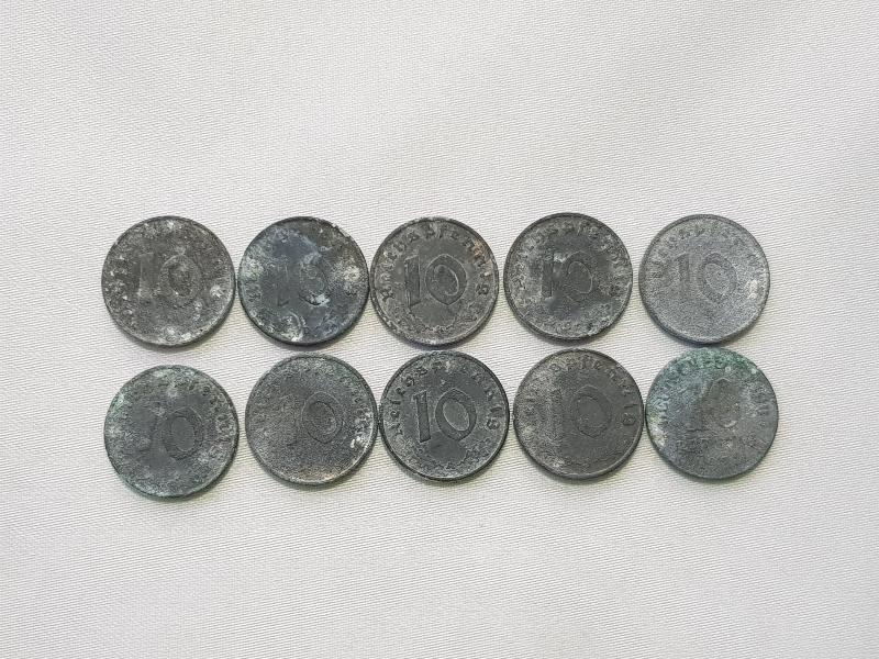 2. DÜNYA SAVAŞI NAZİ ALMANYASI 10 PFENNİG LOTU