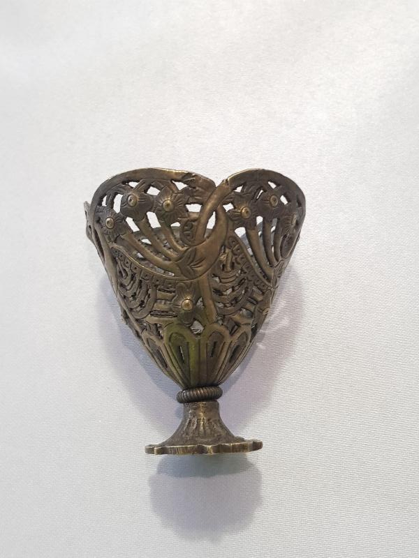 OSMANLI DÖNEMİ SÜLEYMANİYE İŞİ AJUR İŞÇİLİKLİ KAHVE FİNCANI ZARFI