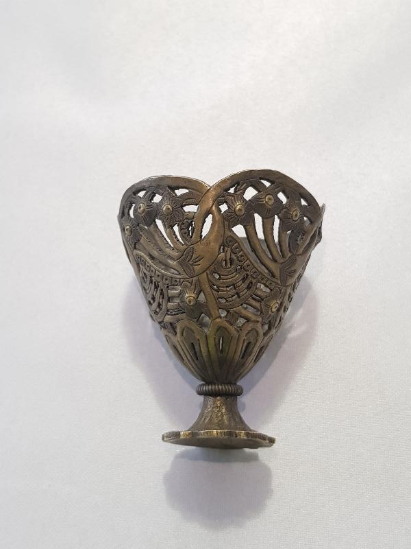 OSMANLI DÖNEMİ SÜLEYMANİYE İŞİ AJUR İŞÇİLİKLİ KAHVE FİNCANI ZARFI