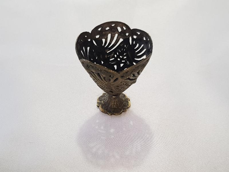 OSMANLI DÖNEMİ SÜLEYMANİYE İŞİ AJUR İŞÇİLİKLİ KAHVE FİNCANI ZARFI