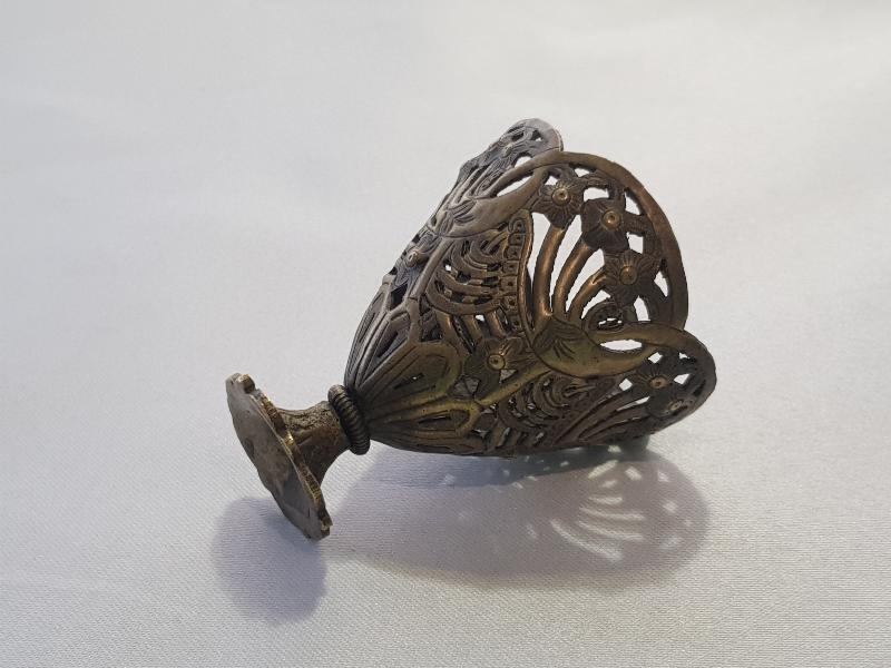 OSMANLI DÖNEMİ SÜLEYMANİYE İŞİ AJUR İŞÇİLİKLİ KAHVE FİNCANI ZARFI