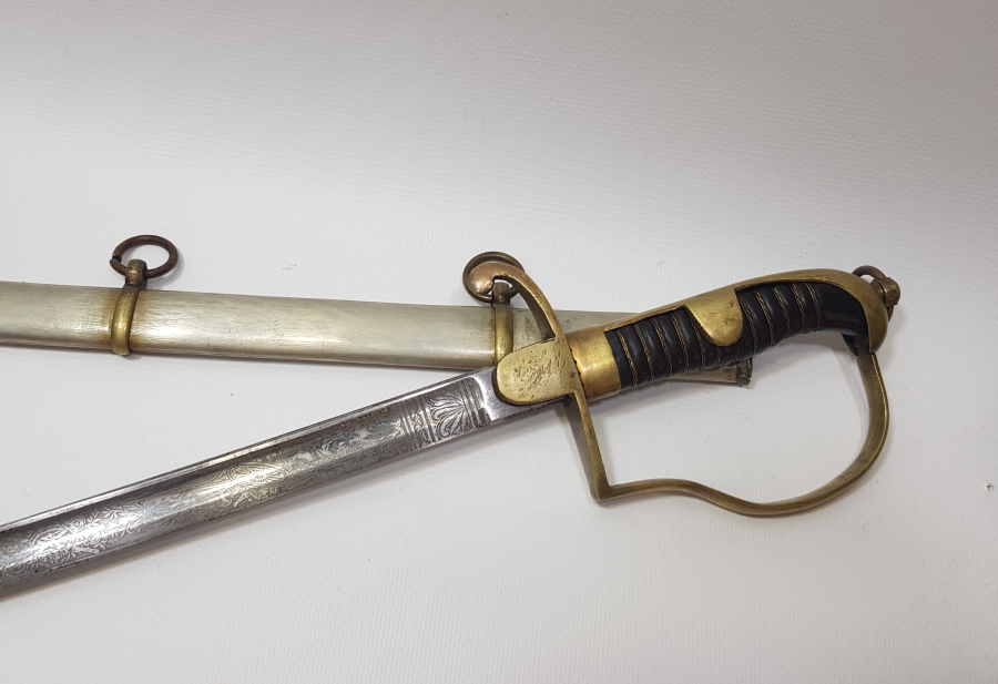 OSMANLI DÖNEMİ RUM PAŞAYA AİT ÖZEL YAPIM YUNANCA YAZILI ÇOK NADİR MERASİM KILICI