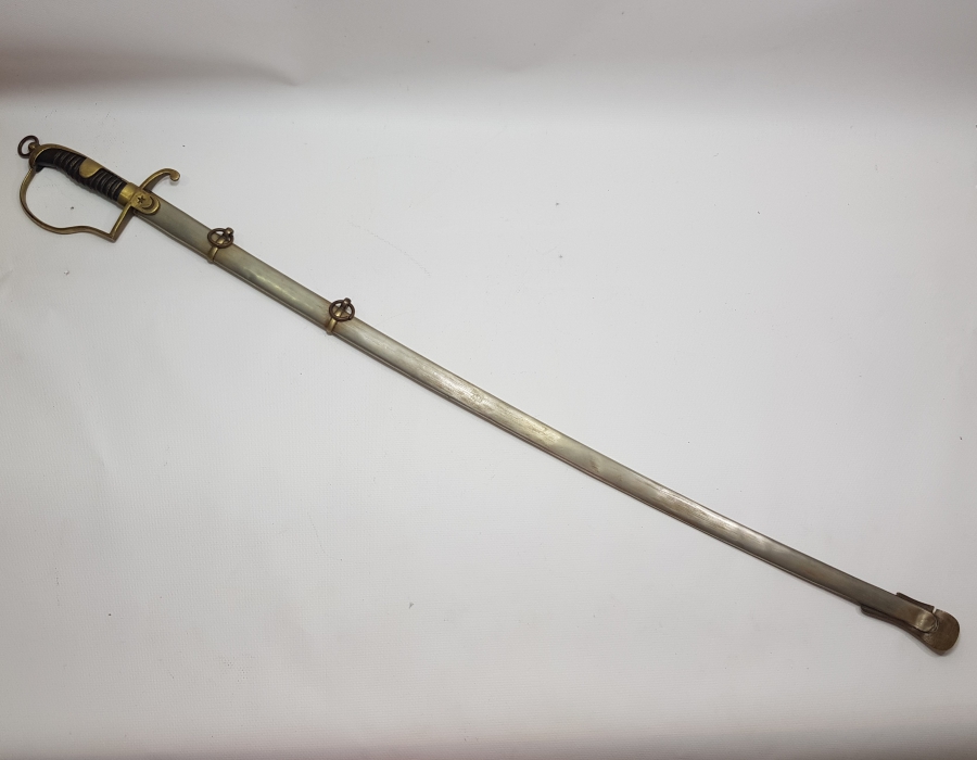 OSMANLI DÖNEMİ RUM PAŞAYA AİT ÖZEL YAPIM YUNANCA YAZILI ÇOK NADİR MERASİM KILICI