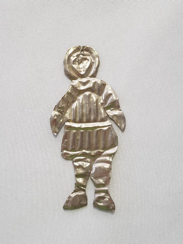 OSMANLI DÖNEMİ RUM İŞİ GÜMÜŞ KADIN FORMLU ADAKLIK