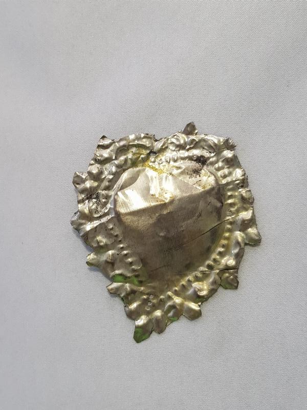 OSMANLI DÖNEMİ RUM İŞİ KALP FORMLU ADAKLIK