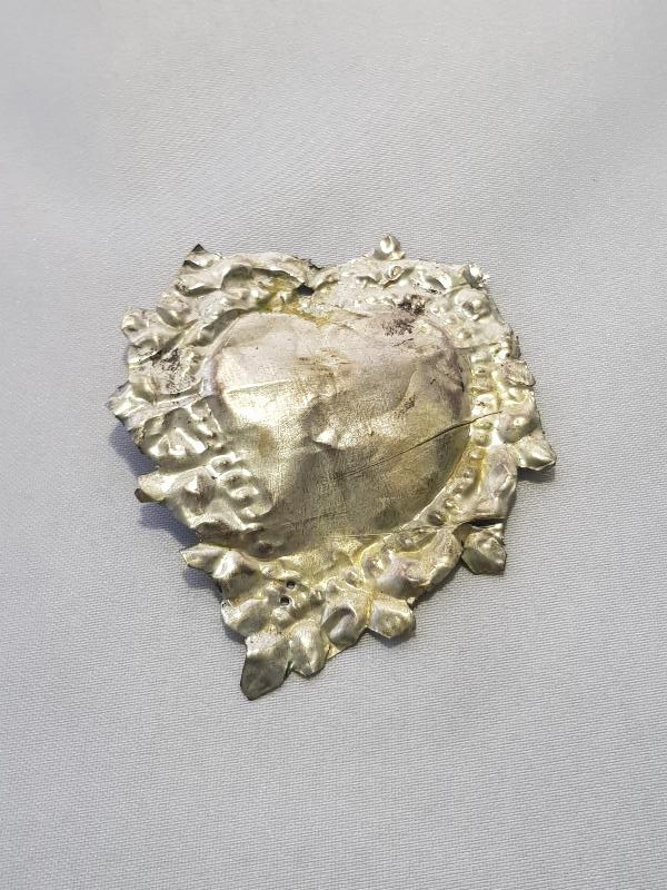 OSMANLI DÖNEMİ RUM İŞİ KALP FORMLU ADAKLIK