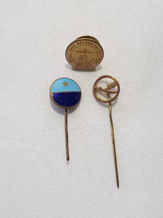 HAVACILIK TEMALI 3 ADET NADİR ROZET