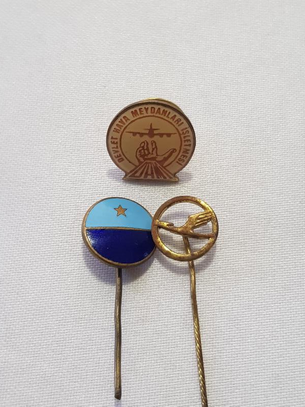 HAVACILIK TEMALI 3 ADET NADİR ROZET