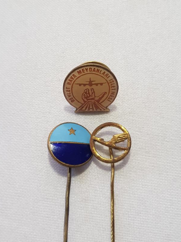 HAVACILIK TEMALI 3 ADET NADİR ROZET